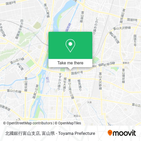 北國銀行富山支店 map
