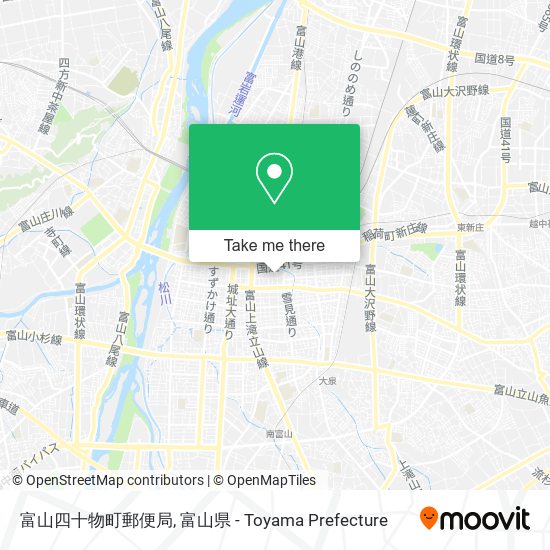 富山四十物町郵便局 map
