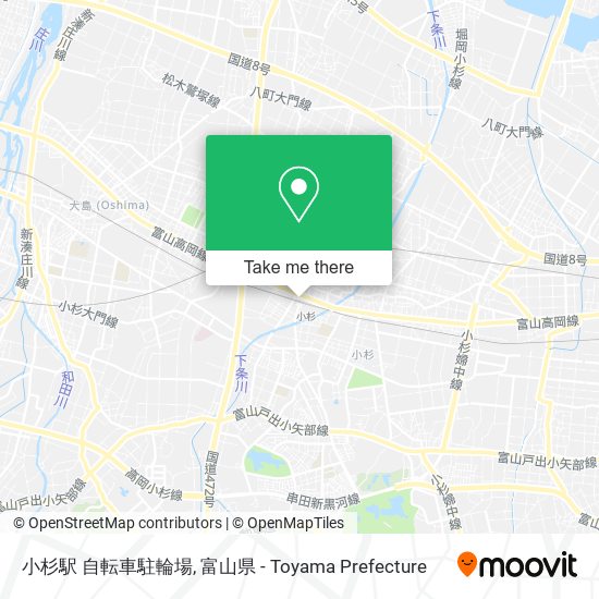 小杉駅 自転車駐輪場 map