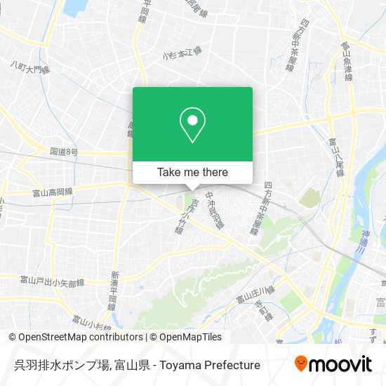 呉羽排水ポンプ場 map
