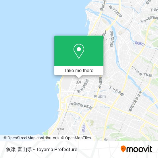 魚津 map