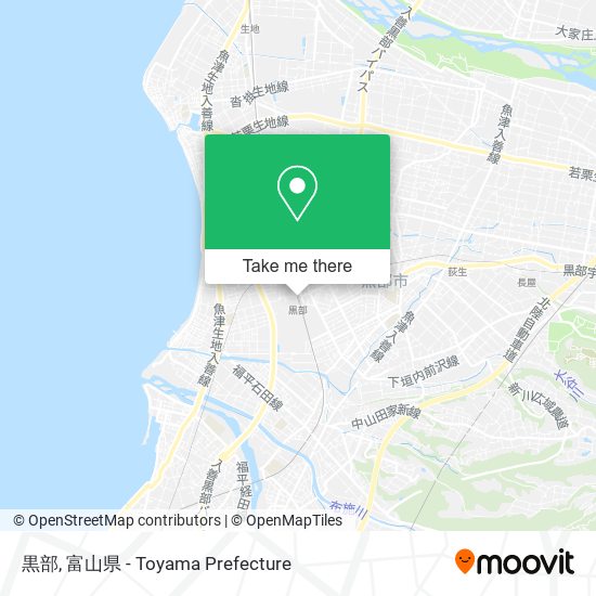 黒部 map