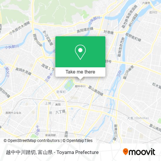 越中中川踏切 map