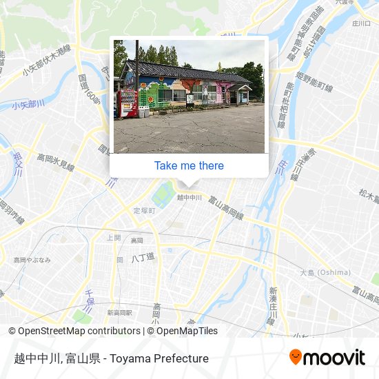 越中中川 map