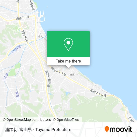 浦踏切 map