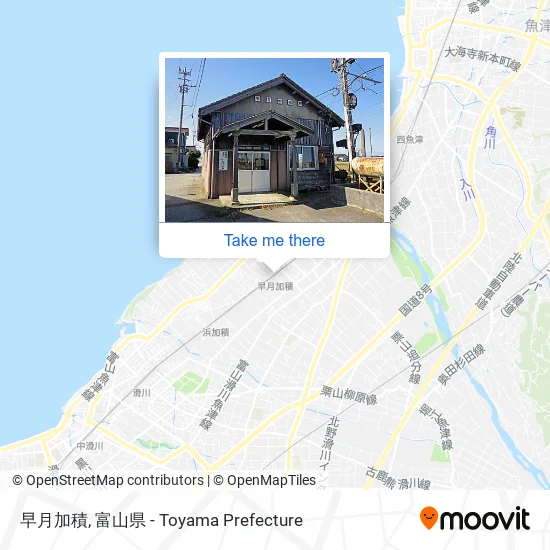 早月加積 map