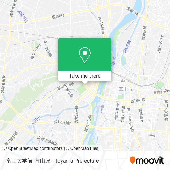 富山大学前 map