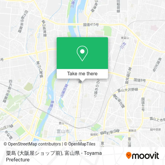 粟島 (大阪屋ショップ前) map