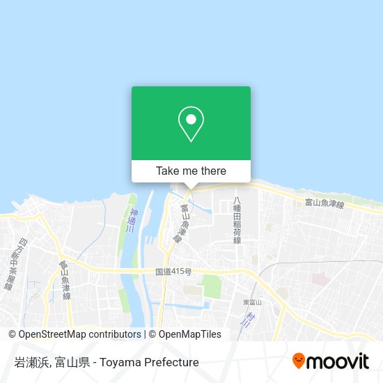岩瀬浜 map