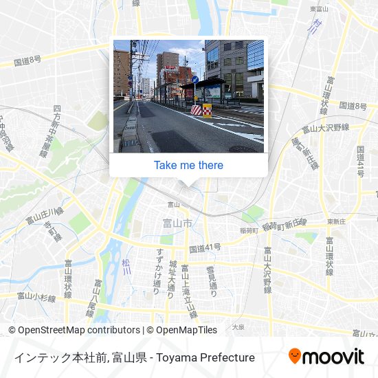 インテック本社前 map