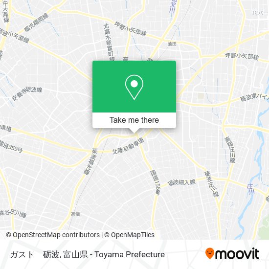 ガスト　砺波 map