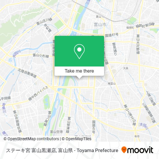 ステーキ宮 富山黒瀬店 map