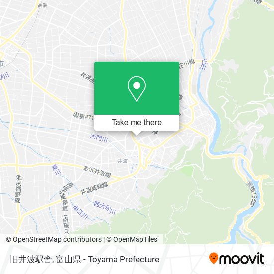 旧井波駅舎 map