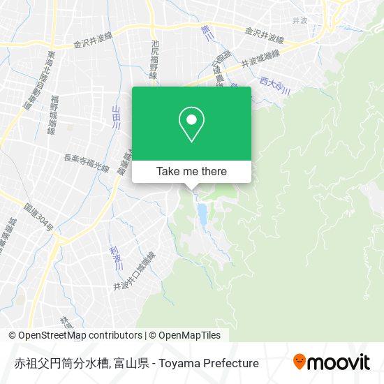 赤祖父円筒分水槽 map