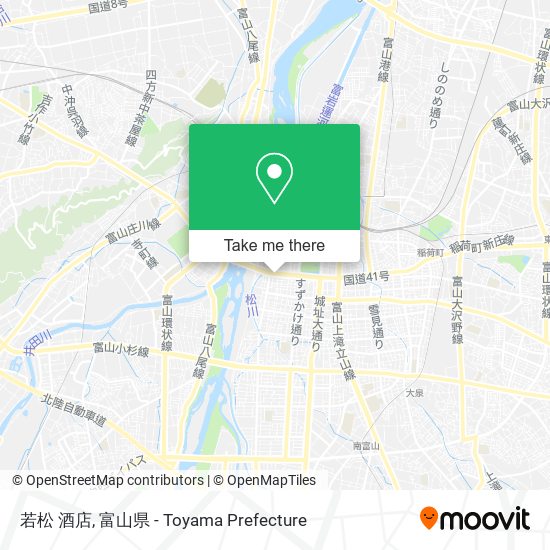 若松 酒店 map