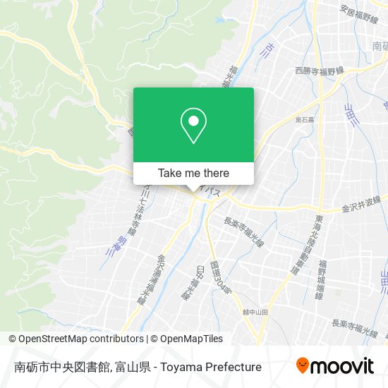 南砺市中央図書館 map