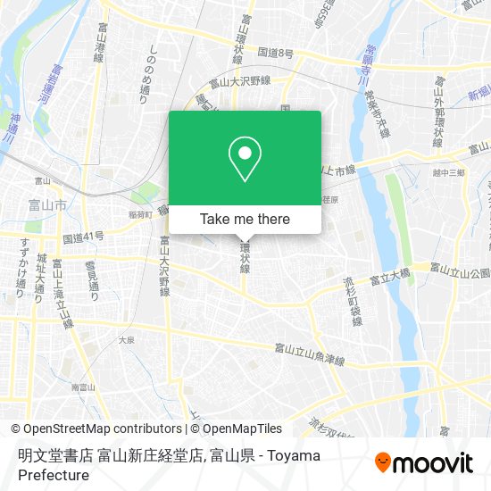 明文堂書店 富山新庄経堂店 map