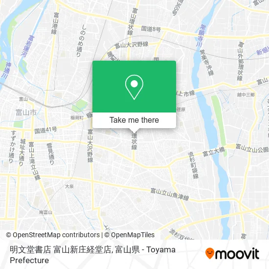 明文堂書店 富山新庄経堂店 map