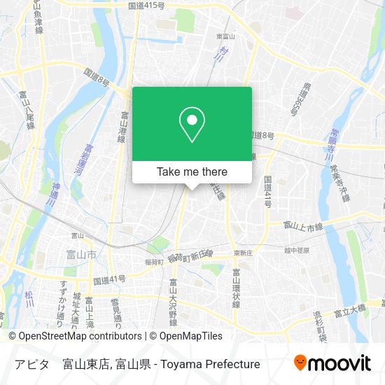 アピタ　富山東店 map
