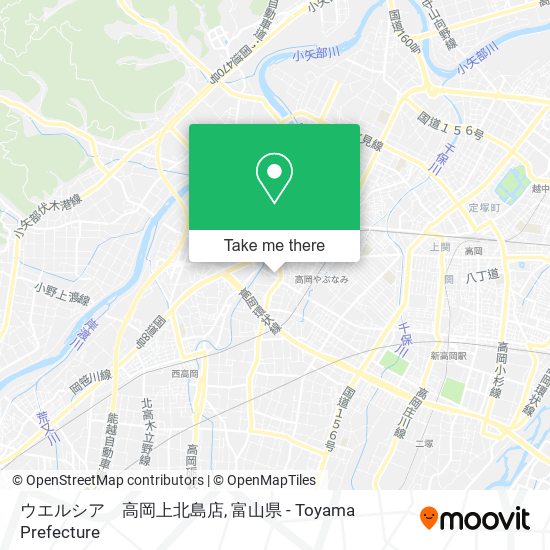 ウエルシア　高岡上北島店 map