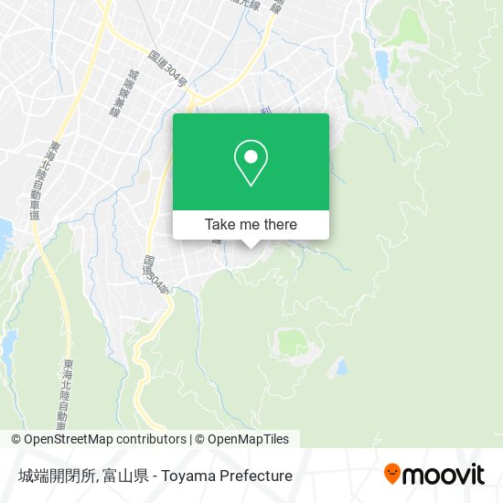 城端開閉所 map