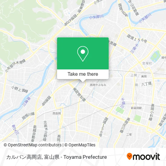 カルバン高岡店 map