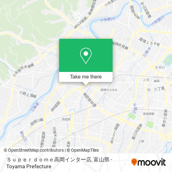 Ｓｕｐｅｒｄｏｍｅ高岡インター店 map