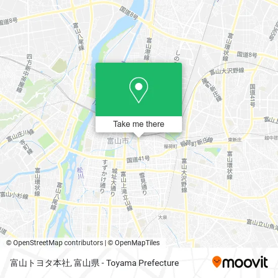 富山トヨタ本社 map