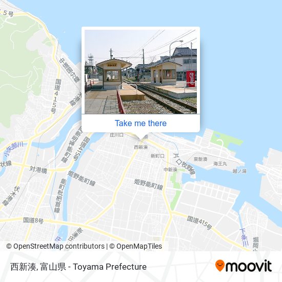 西新湊 map