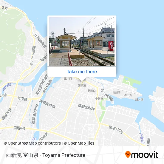 西新湊 map