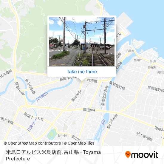 米島口アルビス米島店前 map