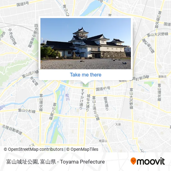 富山城址公園 map