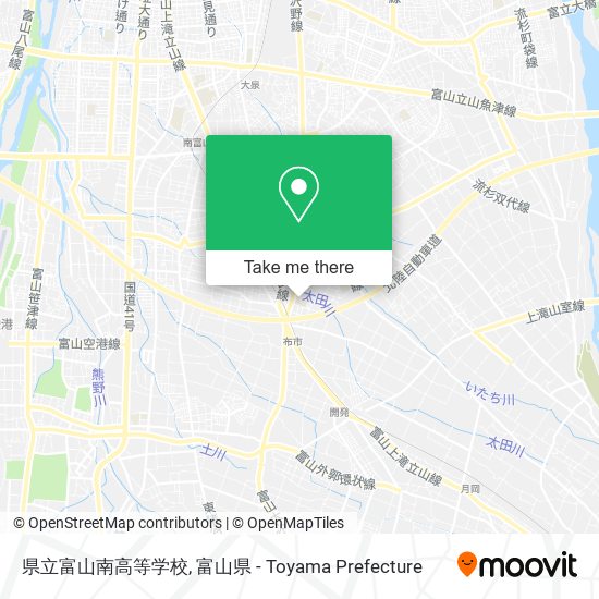 県立富山南高等学校 map