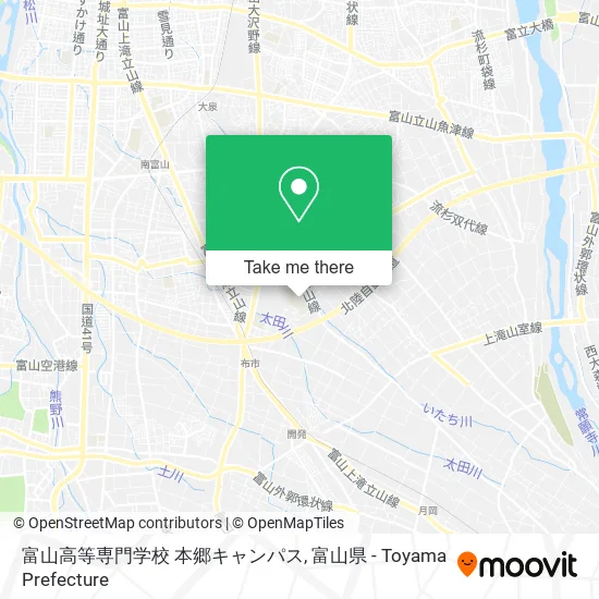 富山高等専門学校 本郷キャンパス map