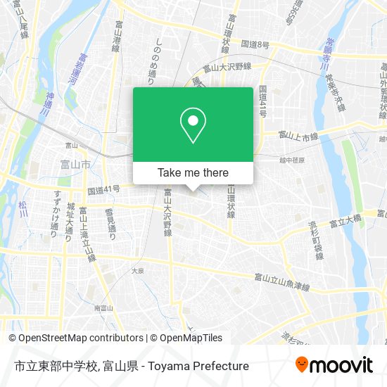 市立東部中学校 map