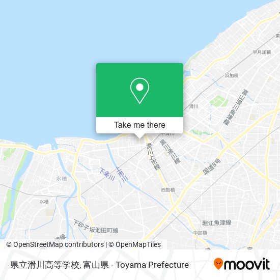 県立滑川高等学校 map