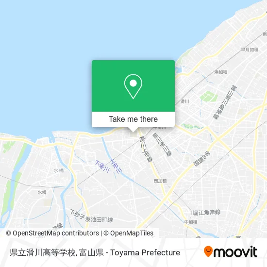 県立滑川高等学校 map