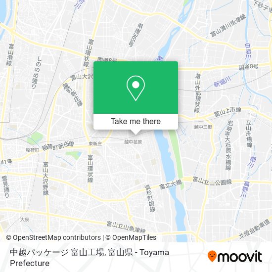 中越パッケージ 富山工場 map