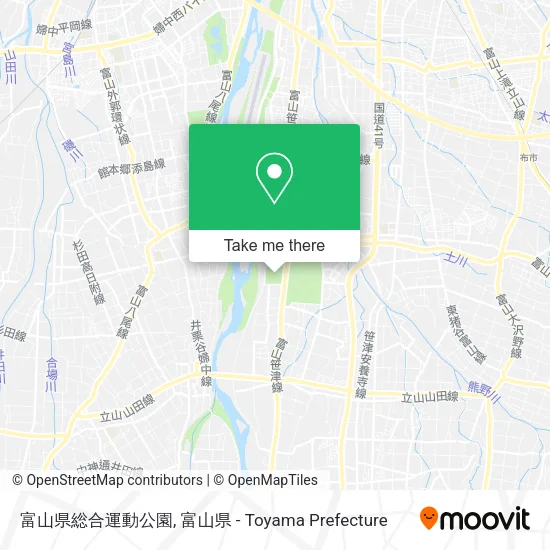 富山県総合運動公園 map