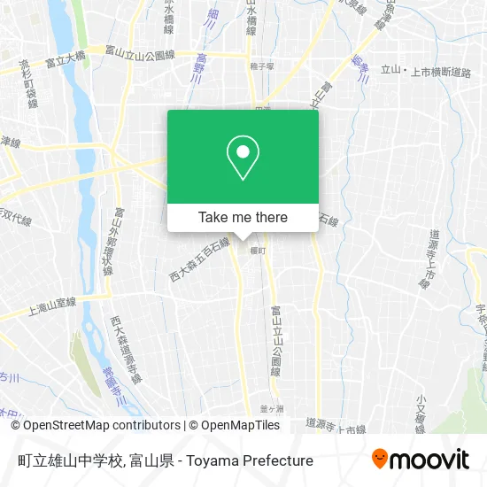 町立雄山中学校 map