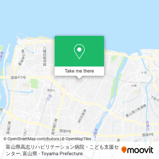 富山県高志リハビリテーション病院・こども支援センター map