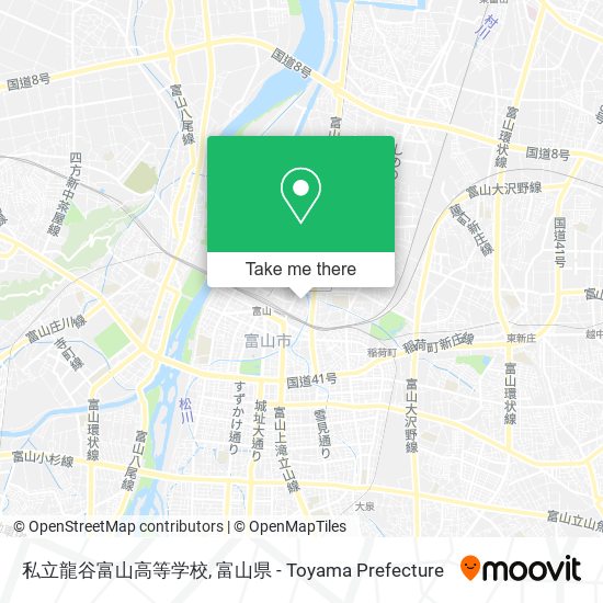 私立龍谷富山高等学校 map
