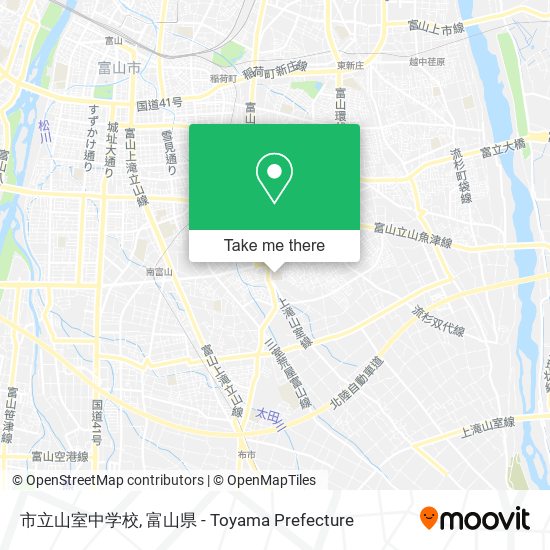 市立山室中学校 map