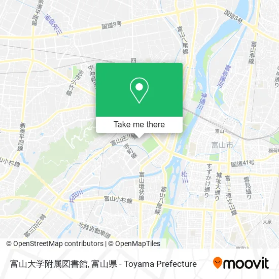 富山大学附属図書館 map