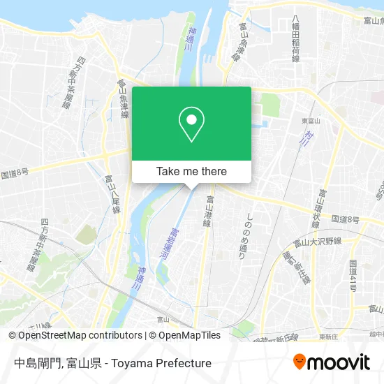 中島閘門 map