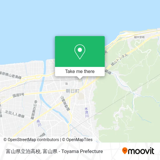 富山県立泊高校 map