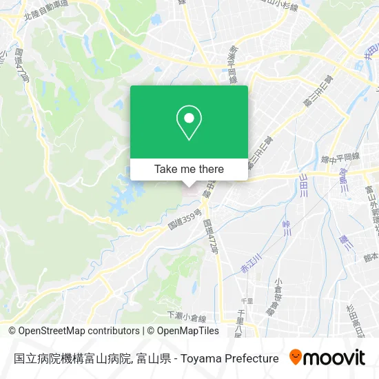国立病院機構富山病院 map