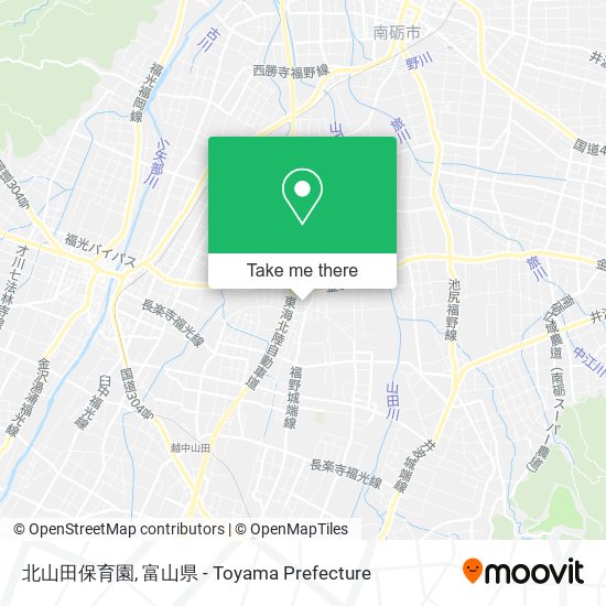 北山田保育園 map