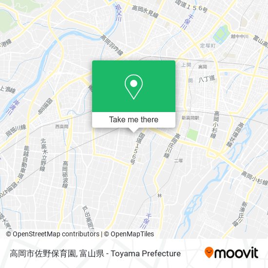 高岡市佐野保育園 map