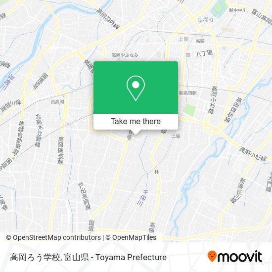 高岡ろう学校 map